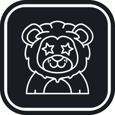 Ayı simgesi, basit vektör illüstrasyonu