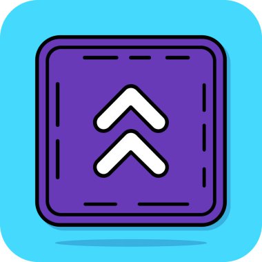 yön simgesi, vektör illüstrasyonu