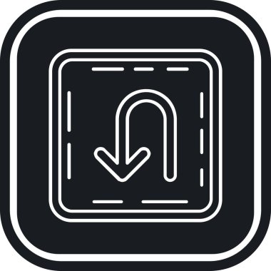 Tek bir simgenin vektör illüstrasyonu