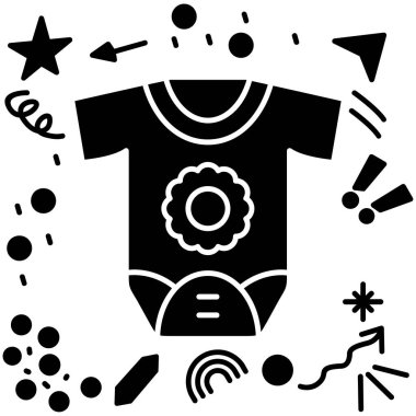 bebek duş simgesi, basit vektör illüstrasyonu