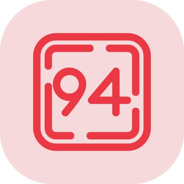 Bir takvim simgesinin vektör illüstrasyonu