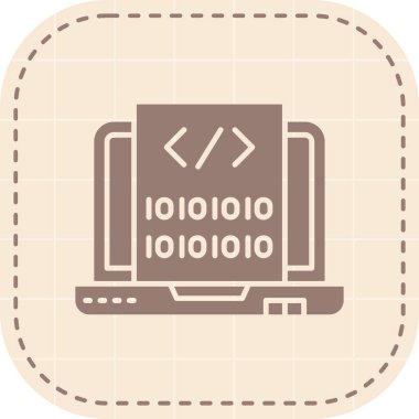 Ağ simgesi. programlama vektör illüstrasyonu