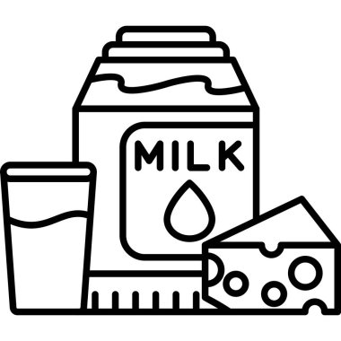 Süt sütü simgesi ana hatlarıyla