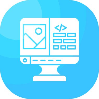 bilgisayar simgesi vektör illüstrasyonu