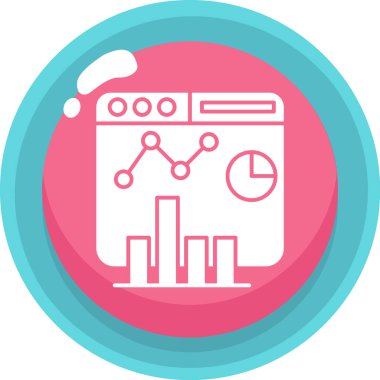 iş ve finans simgesi, basit vektör illüstrasyonu