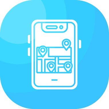 mobil simge tasarımı vektör çizimi