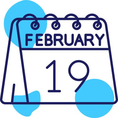 29 Şubat takvim günü simgesi tek stil