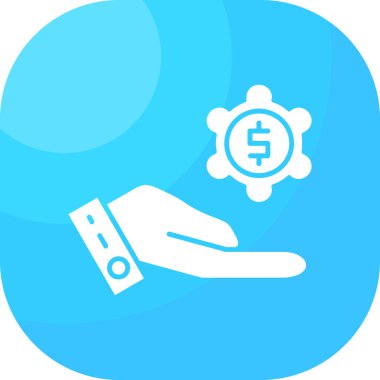 Doları vektör simge işareti simge vektör çizim kişisel ve ticari kullanım için..