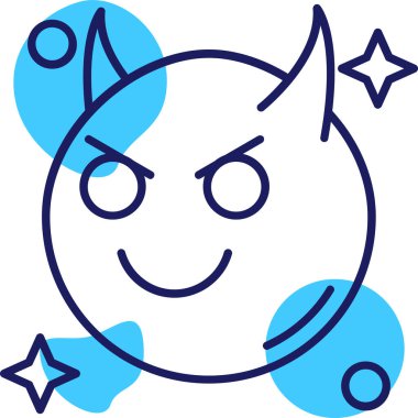 Uzaylı. Web simgesi basit illüstrasyon