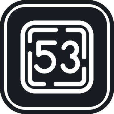 5 6 sayısının vektör simgesi