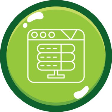 Bir b eksikliği simgesinin vektör çizimi