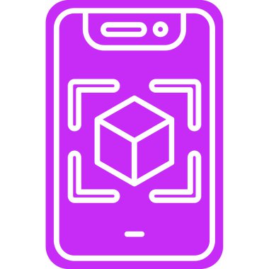 akıllı telefon simgesi, vektör illüstrasyonu basit tasarım