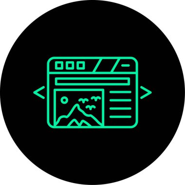 seo modern simgesinin vektör illüstrasyonu