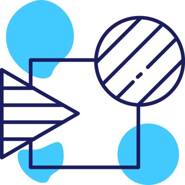 Fiş. Web simgesi basit illüstrasyon