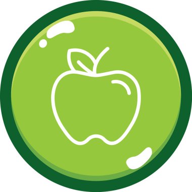 elma meyve vektörü simgesi
