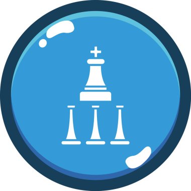 Satranç simgesinin vektör illüstrasyonu