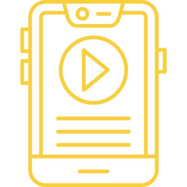 Smartphone Simgesi, vektör illüstrasyonu