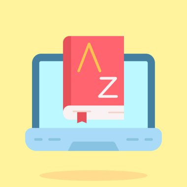 kitap simgesi vektör illüstrasyonu