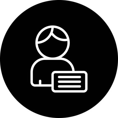 Kişisel simgenin illüstrasyon vektör simgesi