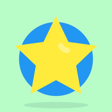 yıldız simgesi vektör illüstrasyonu