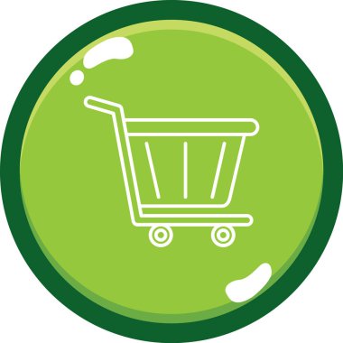 Alışveriş. Web simgesi basit illüstrasyon