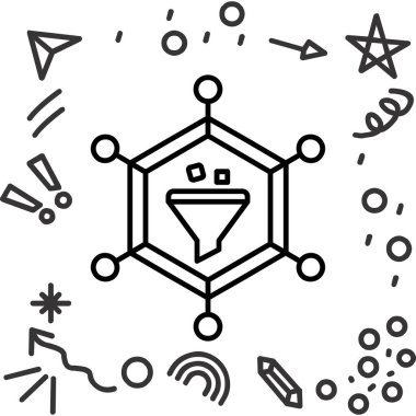 Basit vektör simgesi, illüstrasyon