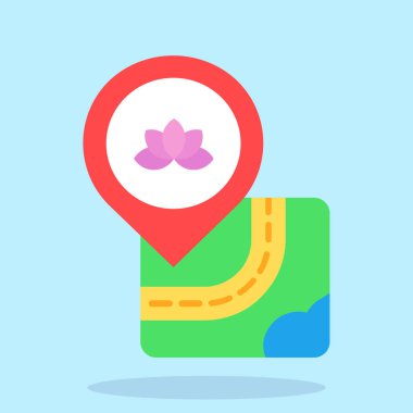 Harita konumu vektör simgesi