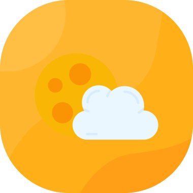 Bulut simgesi vektör illüstrasyonu