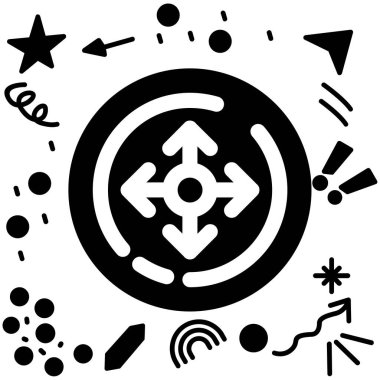 Astroloji burç simgesi, astroloji konsept vektörü