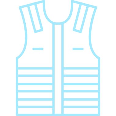 Ceket simgesinin vektör illüstrasyonu