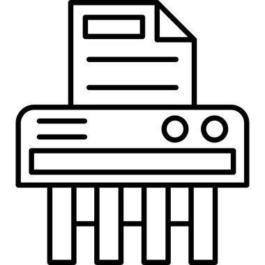 Yazıcı. Web simgesi basit illüstrasyon