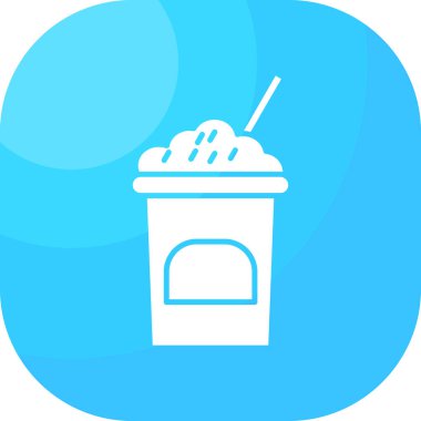 Kahve. Web simgesi basit illüstrasyon