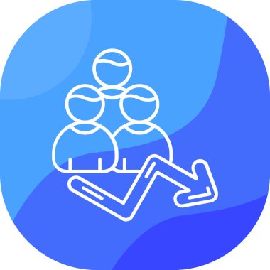 Elinde bir çanta dolusu insan simgesi olan adam, basit vektör illüstrasyonu