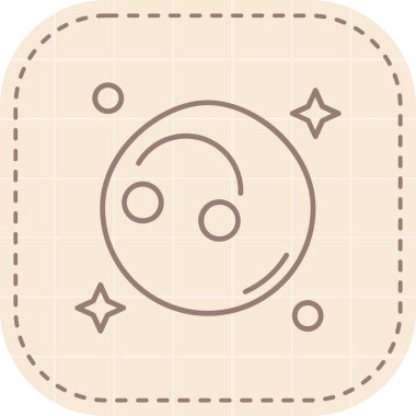 Modern bir simgenin vektör illüstrasyonu