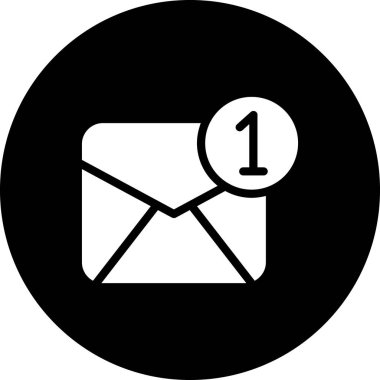 soyut arkaplan grubunda e- posta simgesi izole edildi