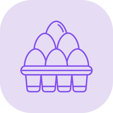 Yumurta simgesi vektör illüstrasyonu