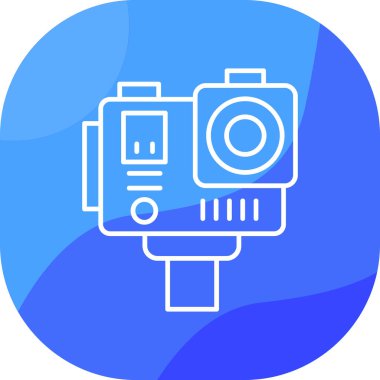 Kamera. Web simgesi basit illüstrasyon