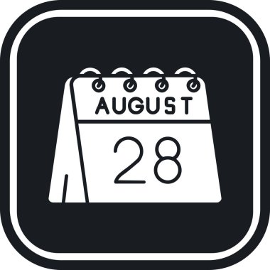 Takvim simgesinin vektör illüstrasyonu