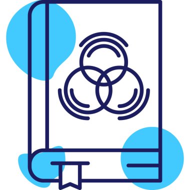 kitap simgesi, vektör illüstrasyonu