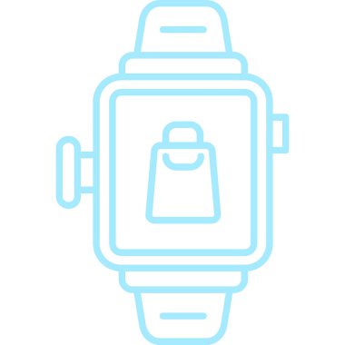 Bir saat simgesinin vektör illüstrasyonu