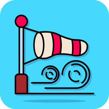 Çizgi film simgesinin vektör çizimi