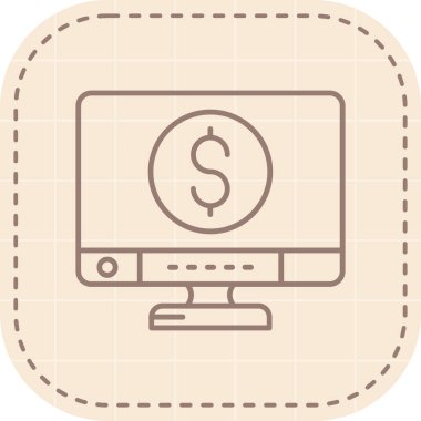 Dolar simgesi vektör illüstrasyonu