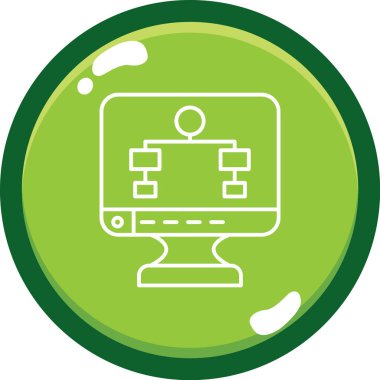 İş simgesinin vektör illüstrasyonu