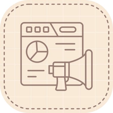 Bir megafonun vektör çizimi