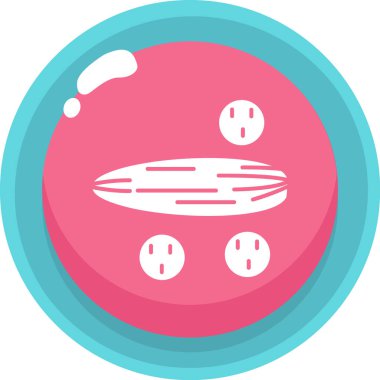 Ekmek. Web simgesi basit illüstrasyon