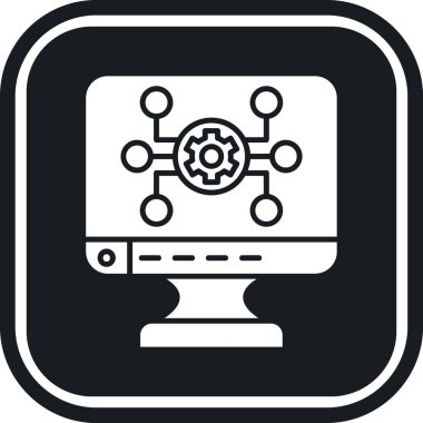 Şebeke. Web simgesi basit tasarım