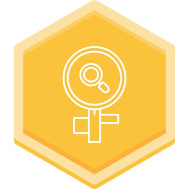 vector illustration of female gender icon