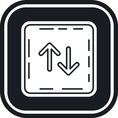 Bir ok simgesinin vektör illüstrasyonu