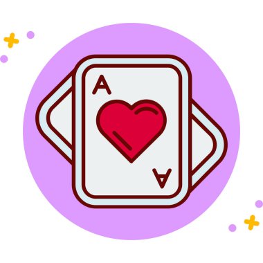 vektör poker kartı simgesi