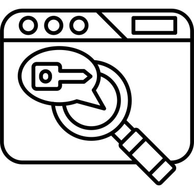 seo modern simgesinin vektör illüstrasyonu